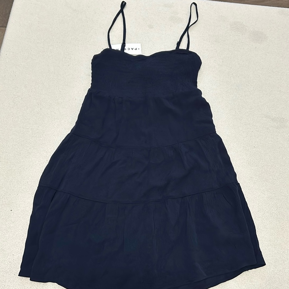 NWT LA Hearts Smocked Tiered Babydoll Dress Women XS